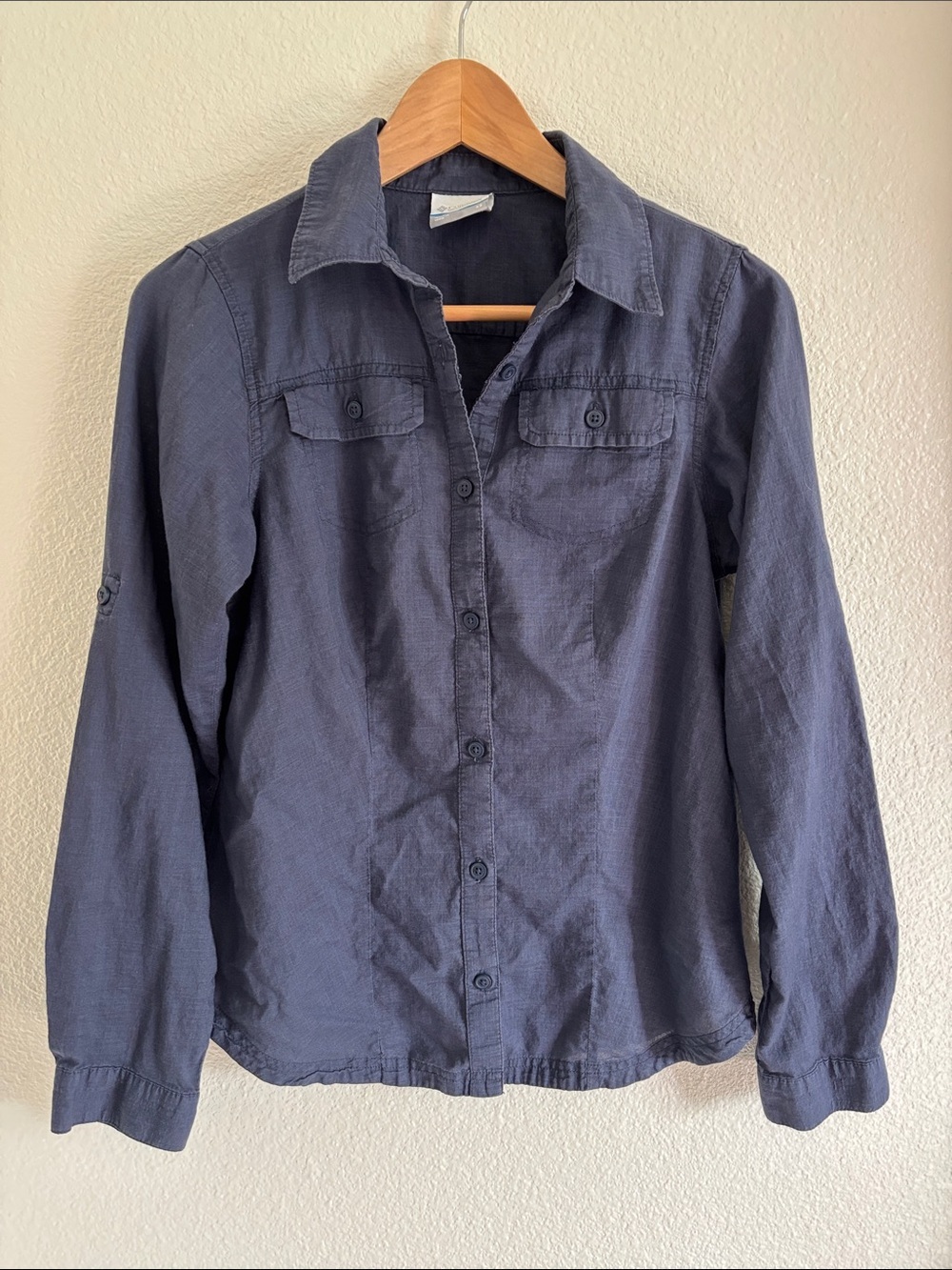 Columbia Women’s 100% Cotton Lightweight Button Down Long Sleeve Top Size XS